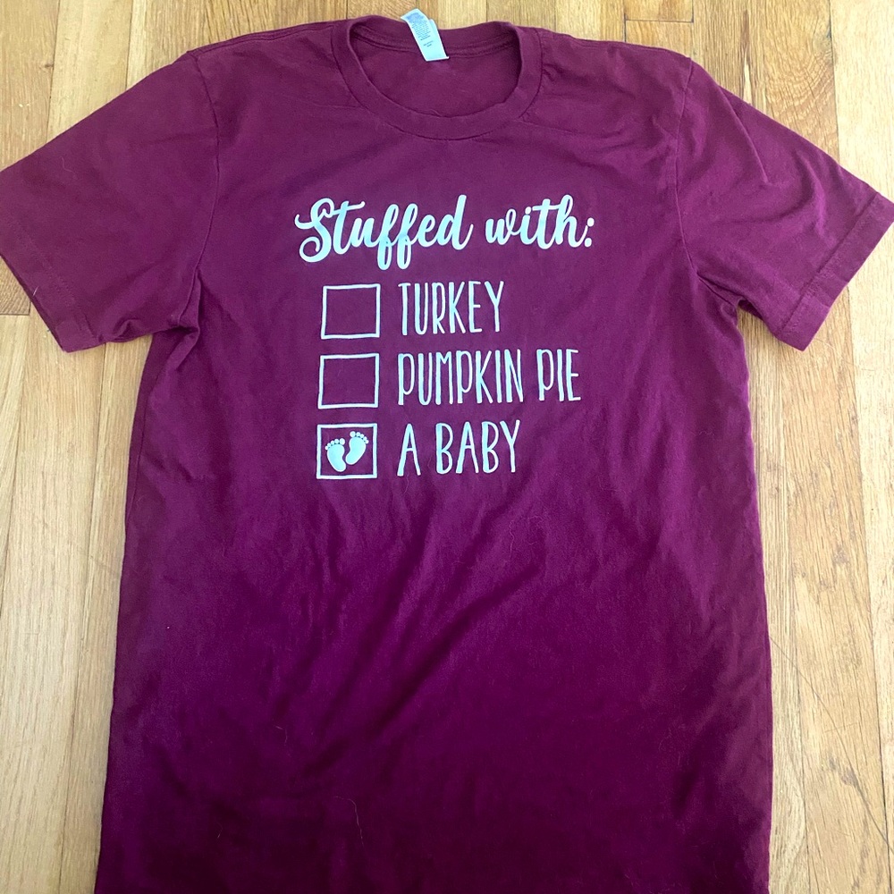 Stuffed with a baby tee. Sz M